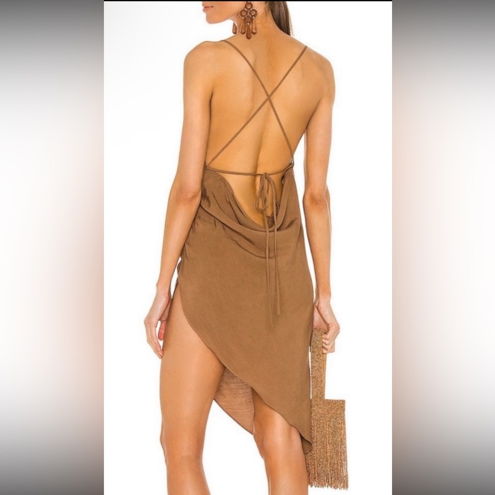 Amanda Uprichard Elegant Brown Dress - Picture 2 of 2